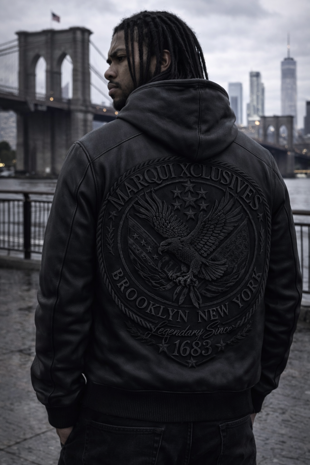 The Brooklyn Legacy Leather Hoodie