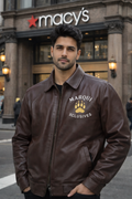 Marqui Xclusives Zip-Sleeve Leather Jacket