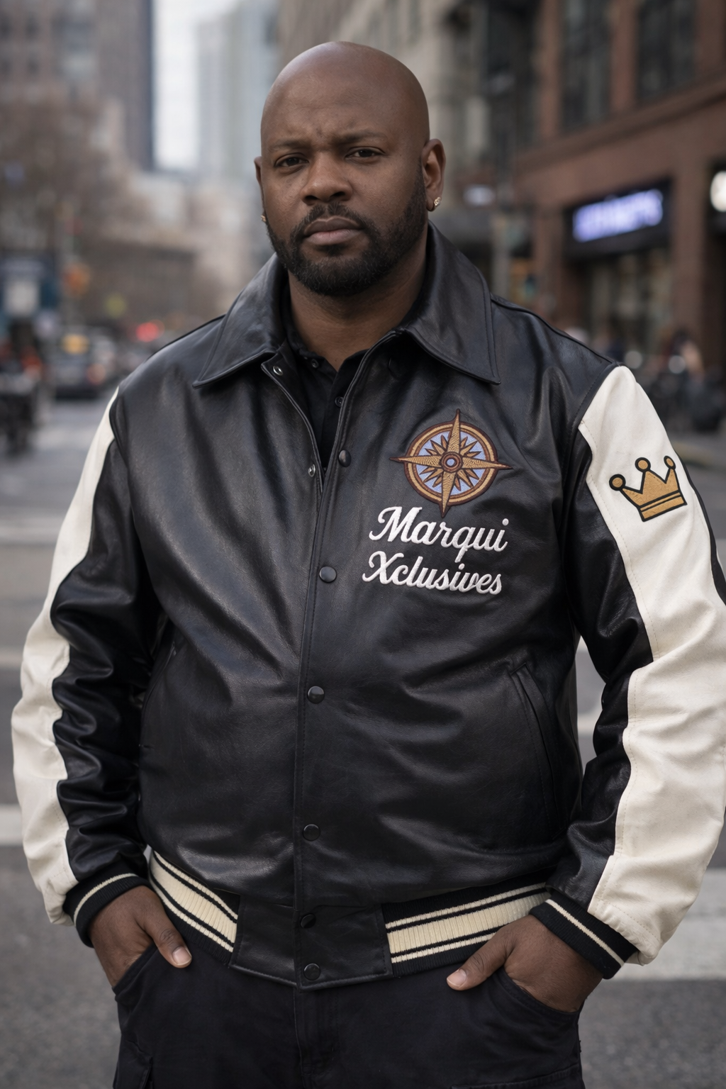 Marqui Xclusives Yacht Club Leather Jacket