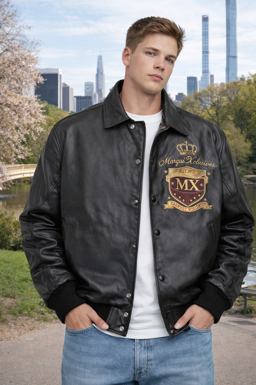 Marqui Xclusives “Global Icon” Leather Jacket
