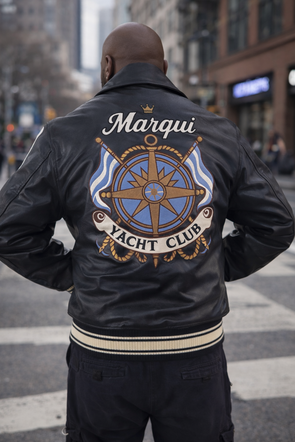 Marqui Xclusives Yacht Club Leather Jacket